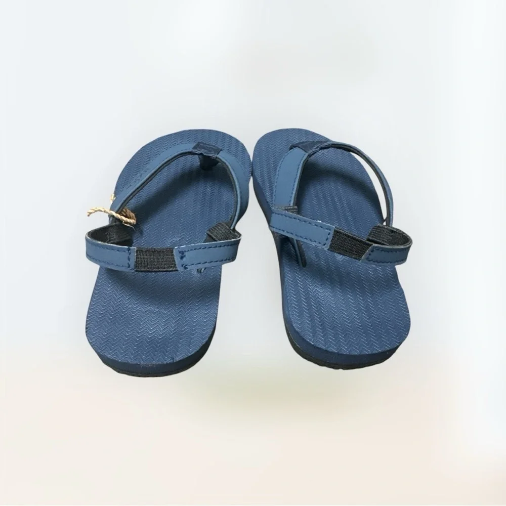 Indosole Toddler sandals Shore Navy Blue Recycled Tires Unisex NWT